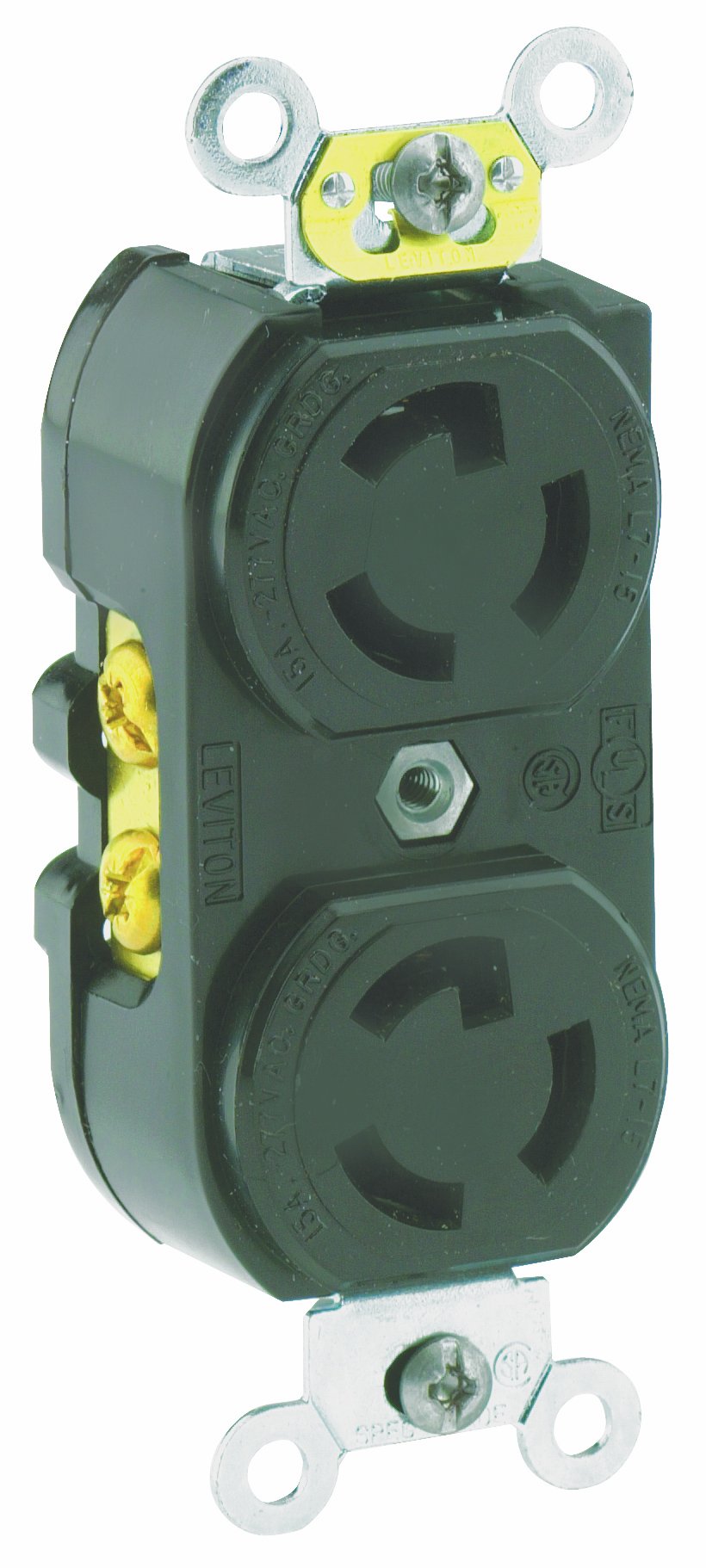 Amazon.com: Leviton 15 Amp, 277 Volt, Duplex Locking Receptacle